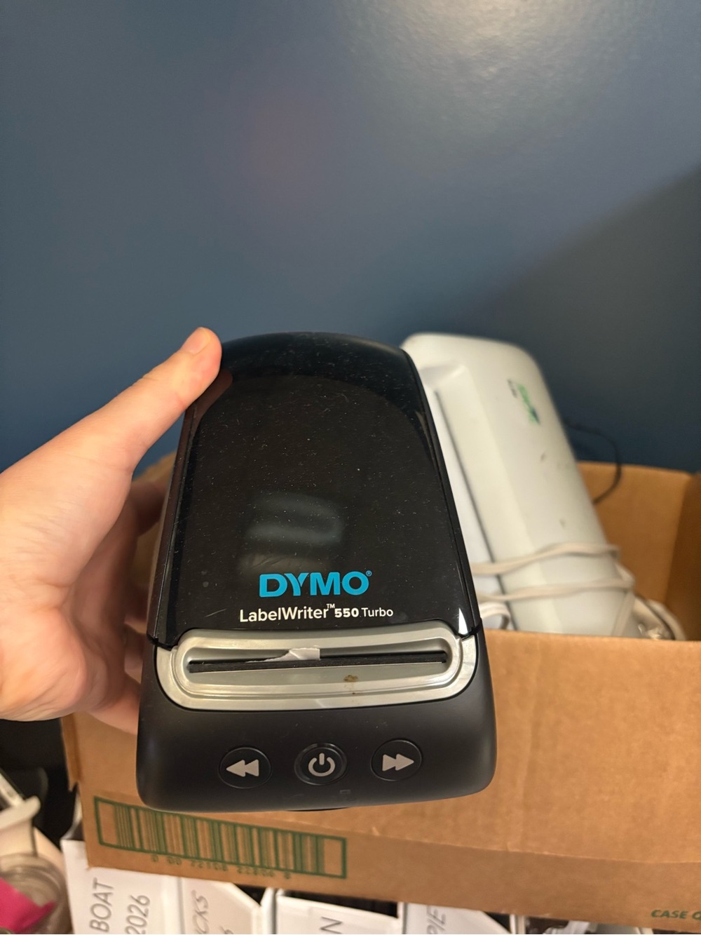 Dymo LabelWriter 550 Turbo in Black with Blue Logo